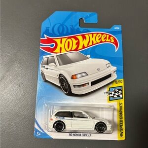 Hot Wheels 2019 '90 HONDA CIVIC EF #4 SPEED GRAPHICS